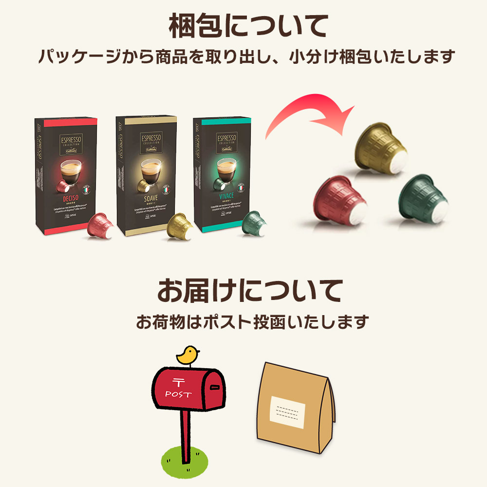 楽天市場】カフィタリー ネスプレッソ コーヒーカプセル お試し 3種 30