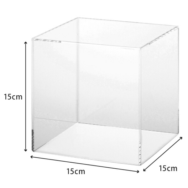楽天市場】アクリル フィギュアケース 5面体 W150×D150×H150 ガラス色