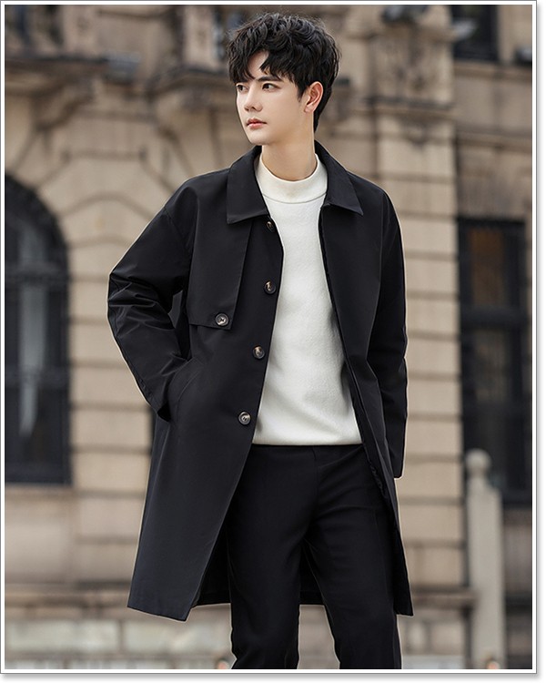 楽天市場】トレンチコート メンズ チェスターコート ステンカラー