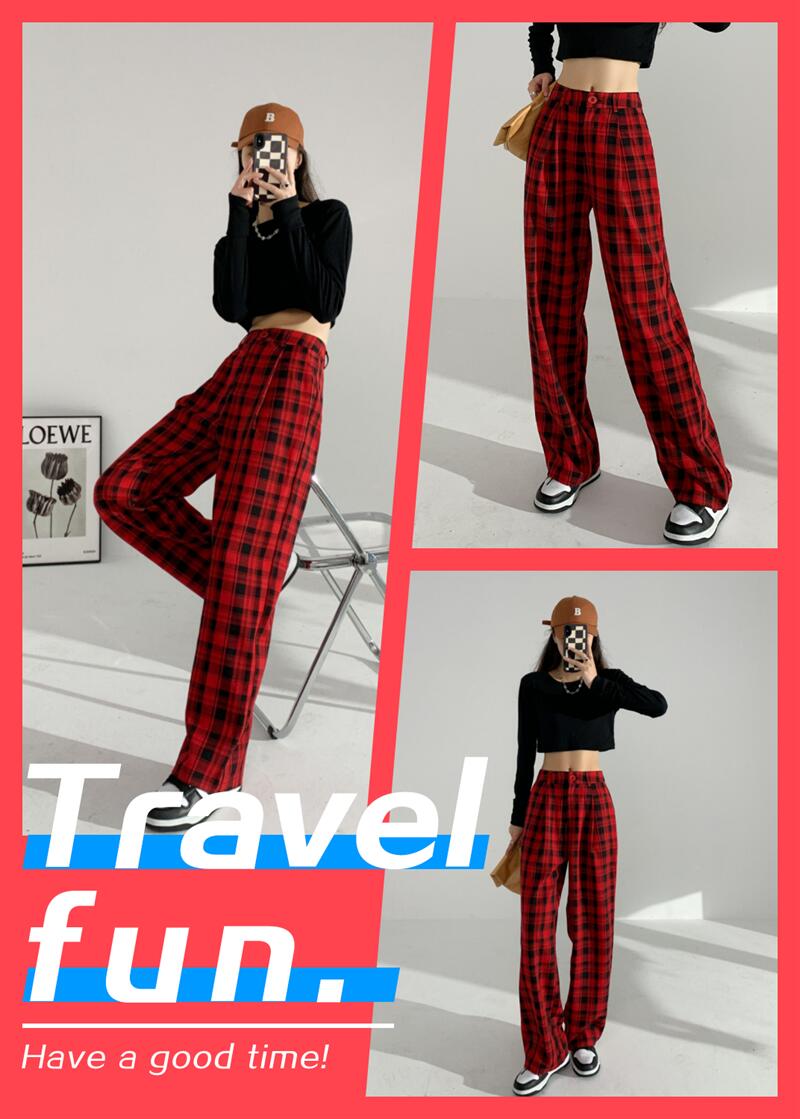 楽天市場】チェックパンツ レディース ゆったり ワイドパンツ ガウチョ