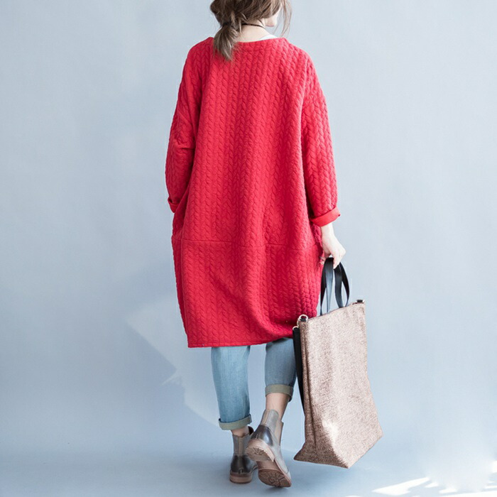 楽天市場】チュニック レディース ワンピース 春 秋 冬 長袖 トップス