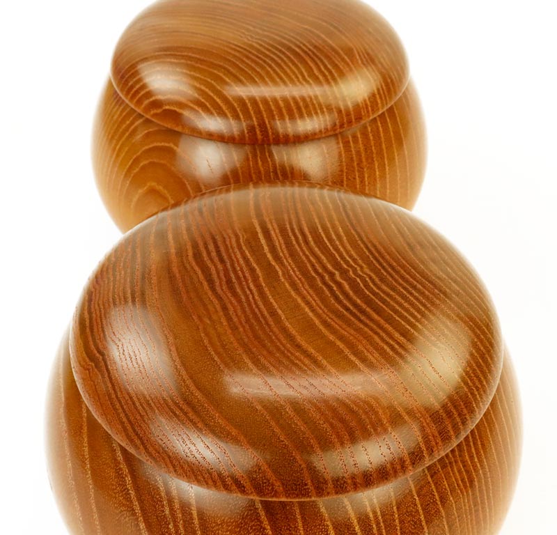 楽天市場】囲碁 木製碁笥 らいでん 特大 ※蛤碁石36号まで収納可能