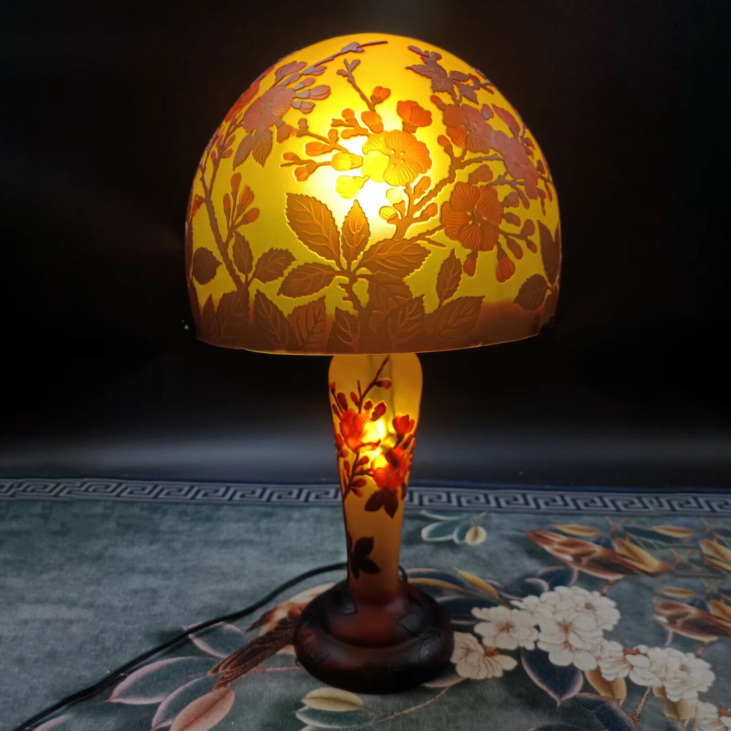 楽天市場】ガレランプ アールヌーボーランプ 卓上 照明 エミール ガレ