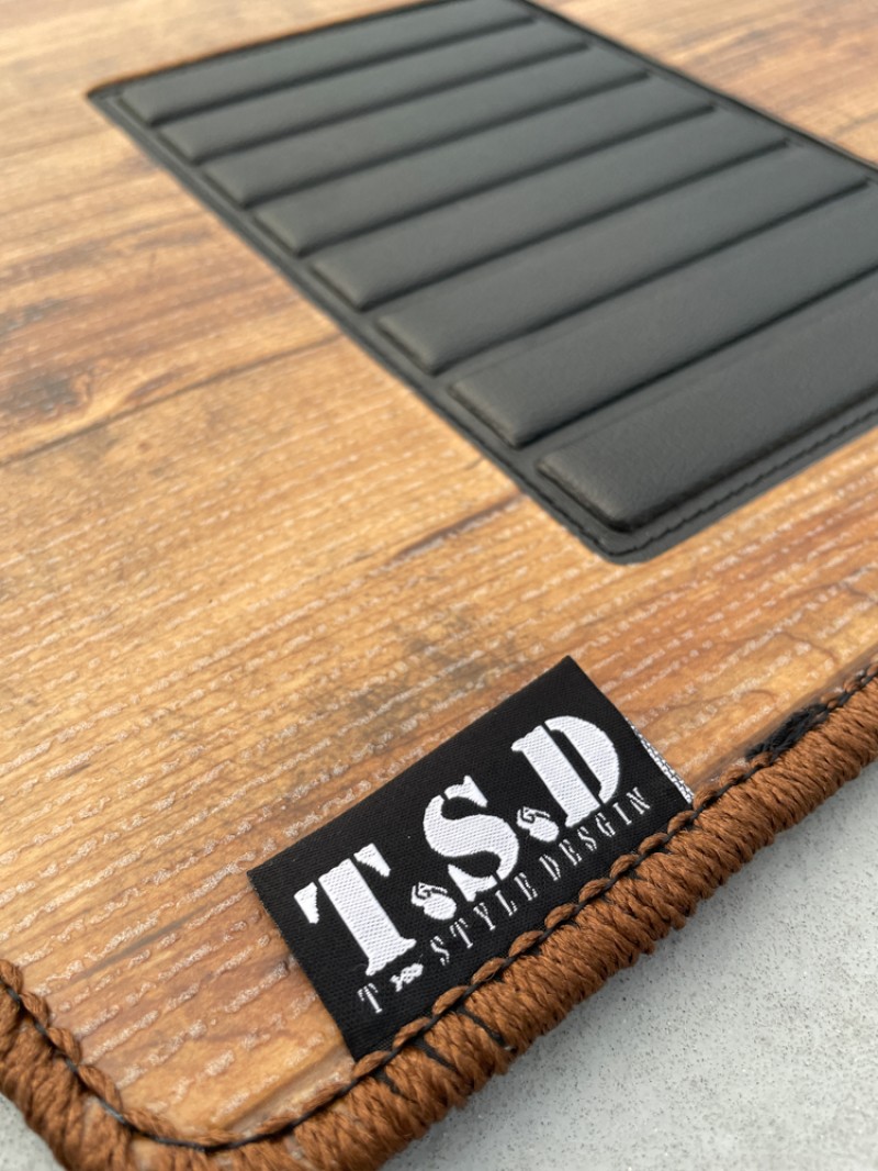 楽天市場】160系プロボックス ウッドフロアマット1台分フロント+リア