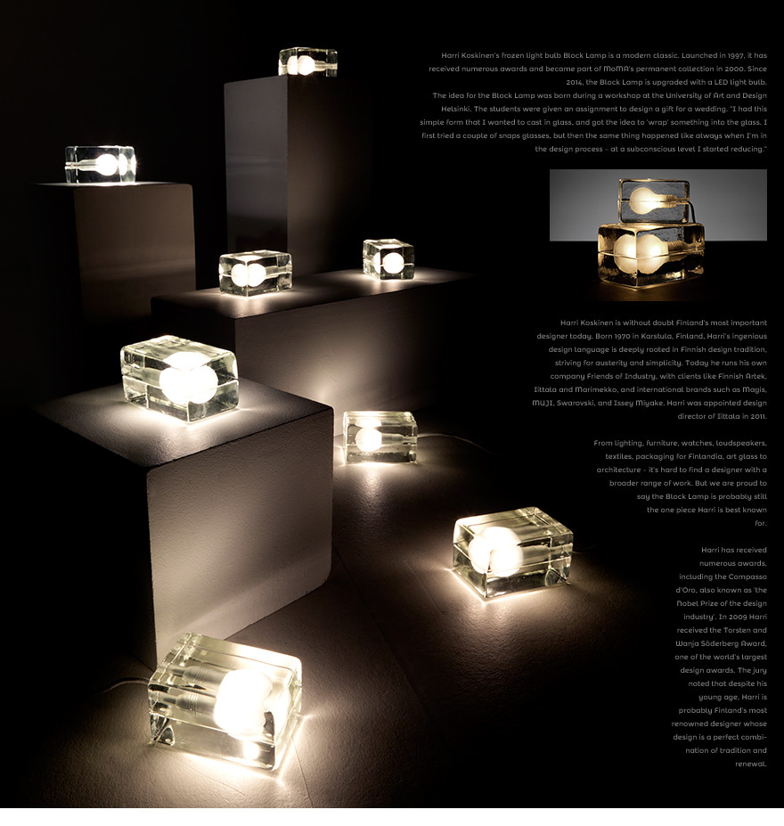 楽天市場】Design House Stockholm ブロックランプ ミニ Block Lamp