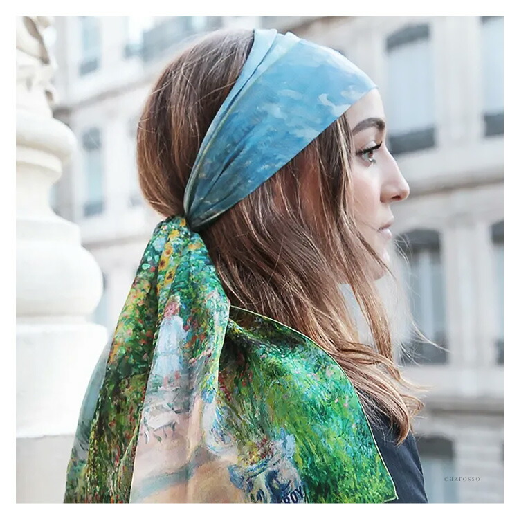 楽天市場】フランス製 シルク ストール スカーフ 高級 絵画 おしゃれ