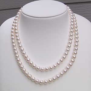 楽天市場】【ポイント10倍 3/3 20:00より】2連 ネックレス 真珠