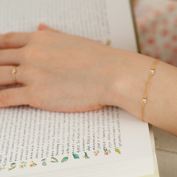 楽天市場】K18 5石 ダイヤモンド ブレスレット 0.5ct Bezel（ベゼル