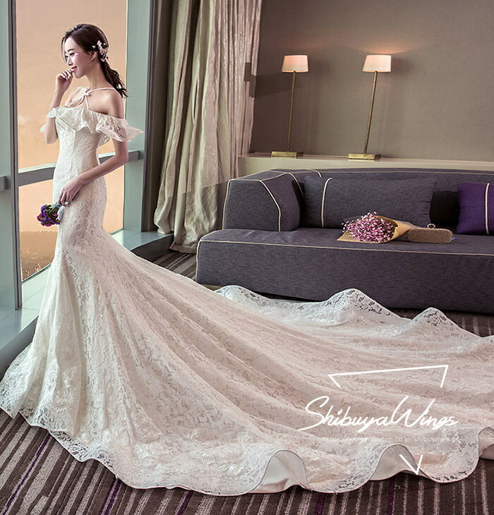 楽天市場】マーメイドドレス ウエディングドレス ロングドレス 結婚式