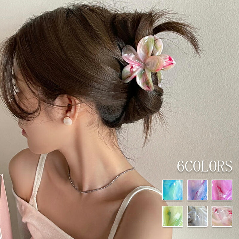 楽天市場】バンスクリップ ヘアクリップ ヘアアクセサリー ヘアピン 花
