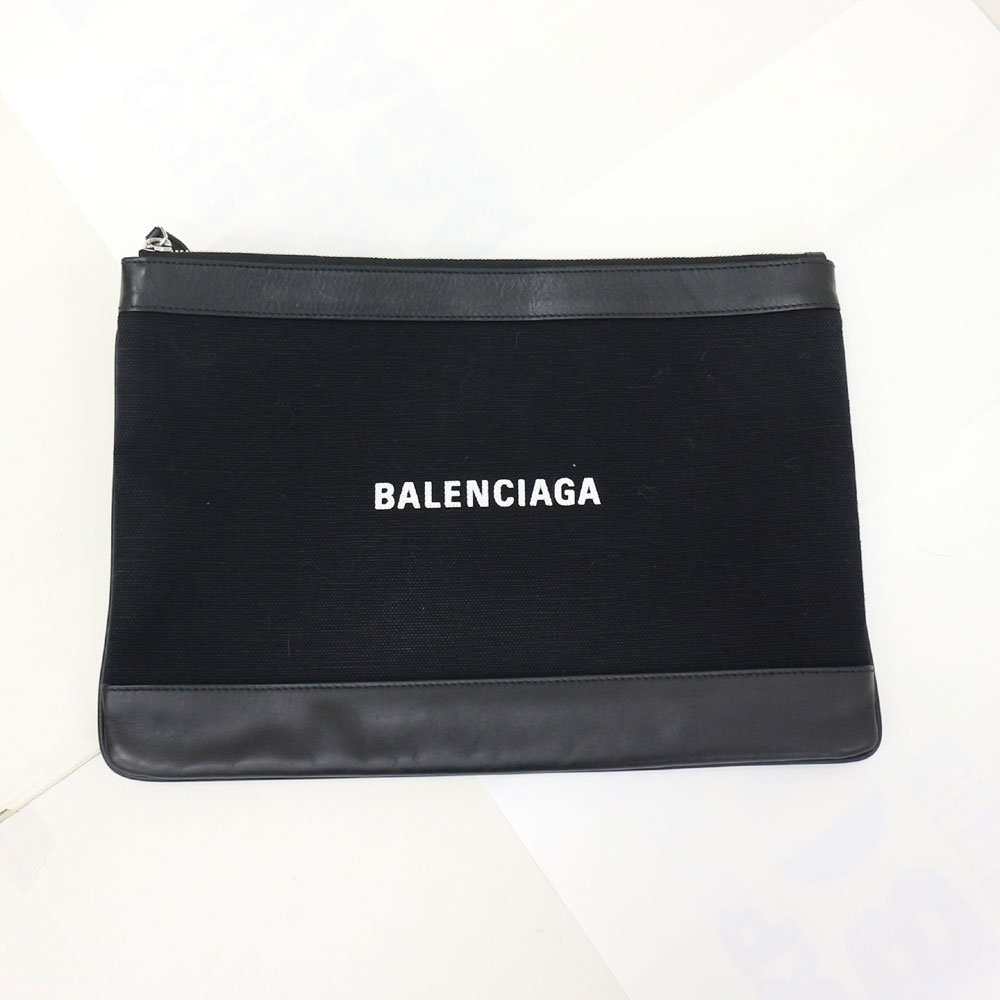 楽天市場】バレンシアガ クラッチバッグ BALENCIAGA レザー×キャンバス