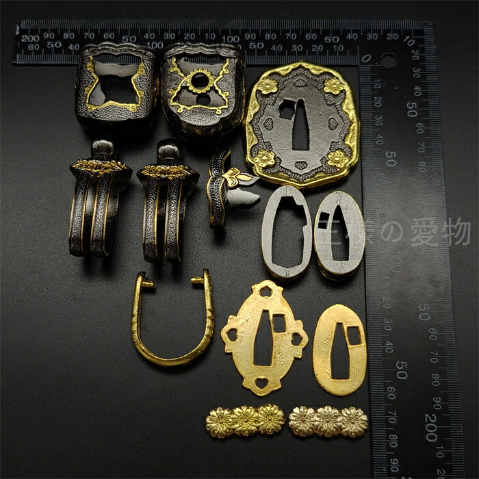 楽天市場】日本刀装具 日本陸軍 軍刀拵セット 合金製 刀鍔 縁頭 目貫