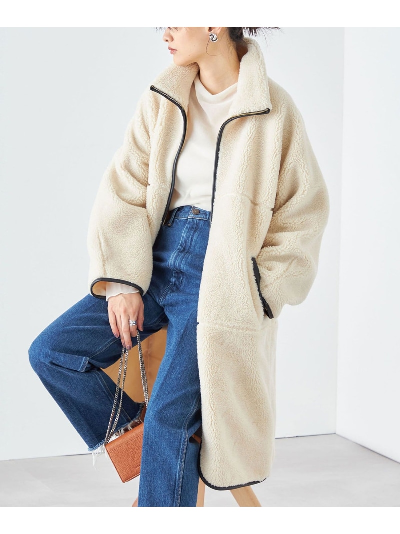 楽天市場】【SALE／60%OFF】* ＜手洗い可能＞パイピング ドルマン ボア