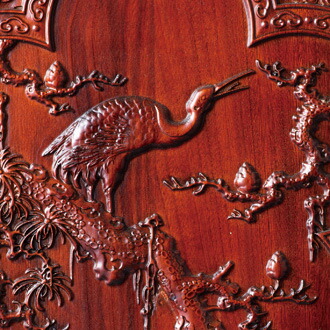 楽天市場】楠 彫 両面 屏風『 花鳥 山水 尽し 』 彫刻家 李建 細密