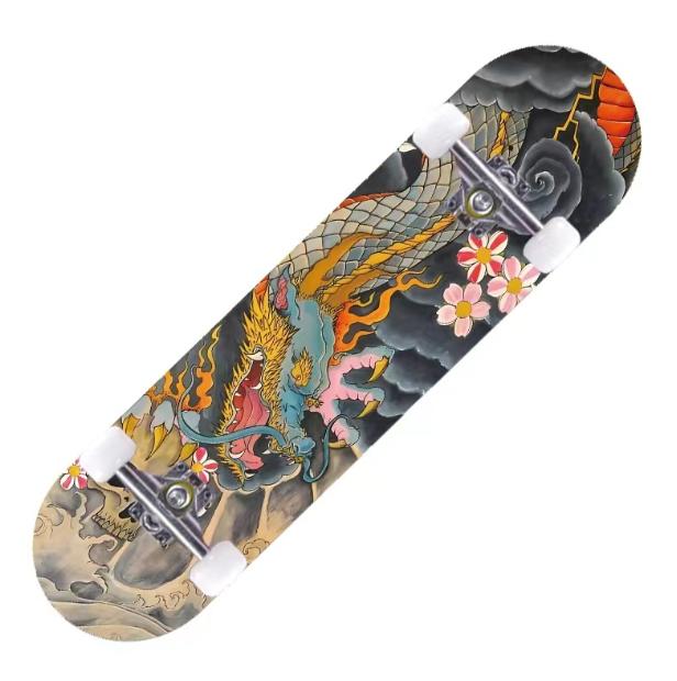 楽天市場】スケボー デッキ 板 初心者 スケートボード コンプリート