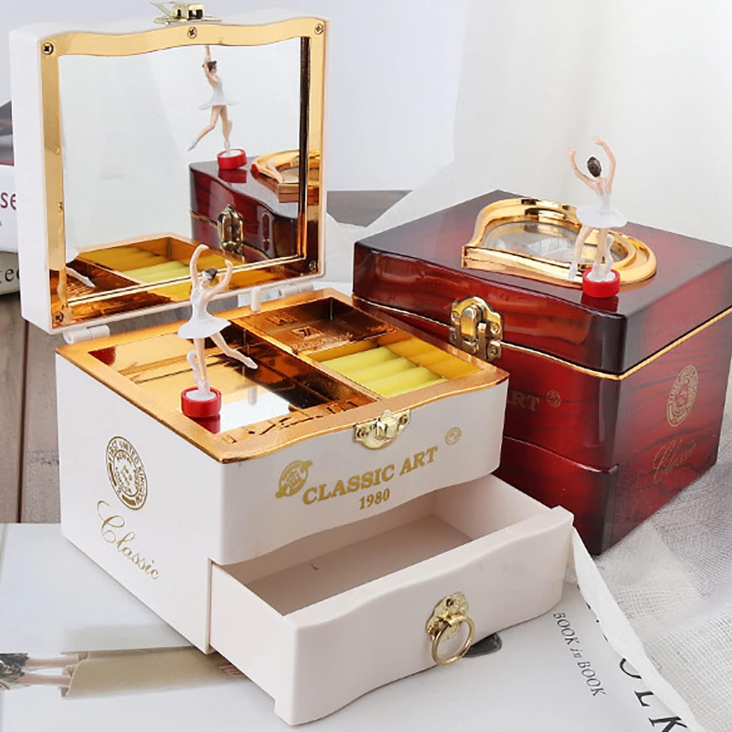 オールドSEIKO製 曲げ木 ジュエリーケース オルゴール MUSIC BOX