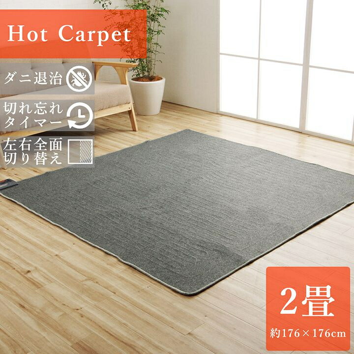 楽天市場】半額 ＆5％OFF≪1(日)朝8時～≫ ホットカーペット 2畳 電気