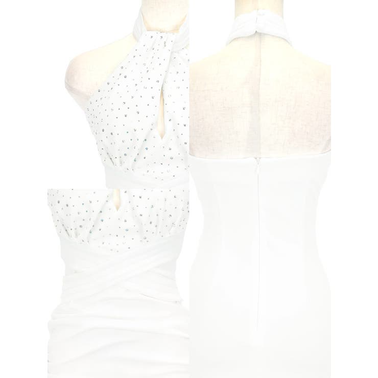 楽天市場】Tika クロスデザインマーメイドラインロングドレス セクシー