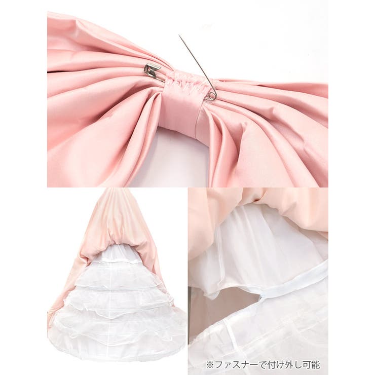 楽天市場】Tika Aラインビッグリボンウエストマークベアロングドレス