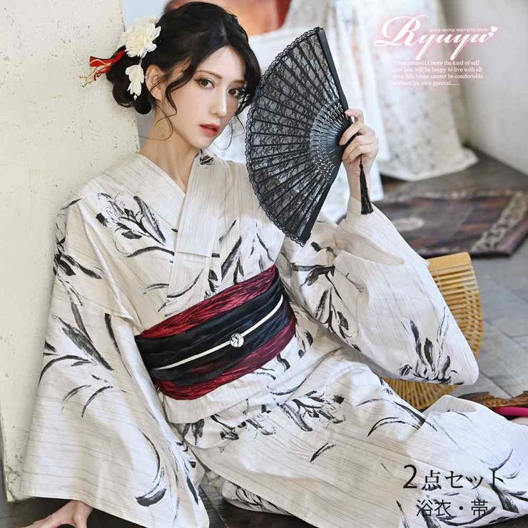 楽天市場】【10％OFFクーポン！配布中！】Ryuyu 浴衣 大人 菖蒲 墨