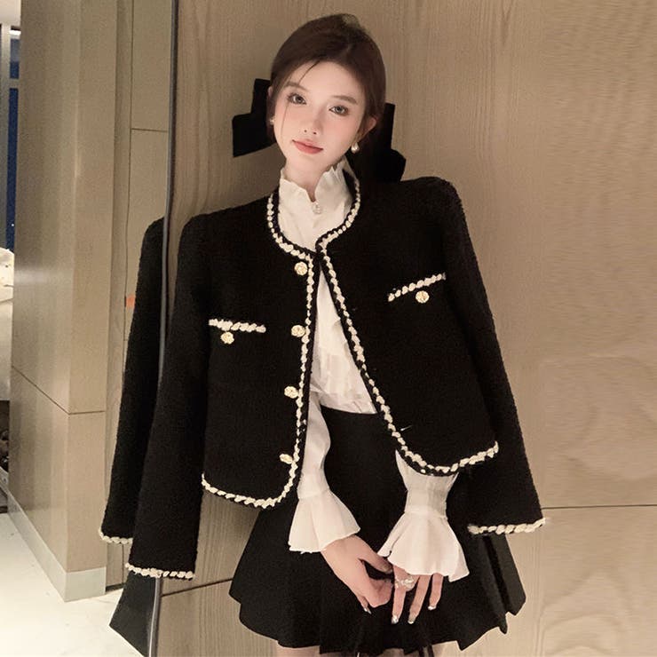 楽天市場】Sibra 春の軽アウターとして活躍できる。ツイードショート丈