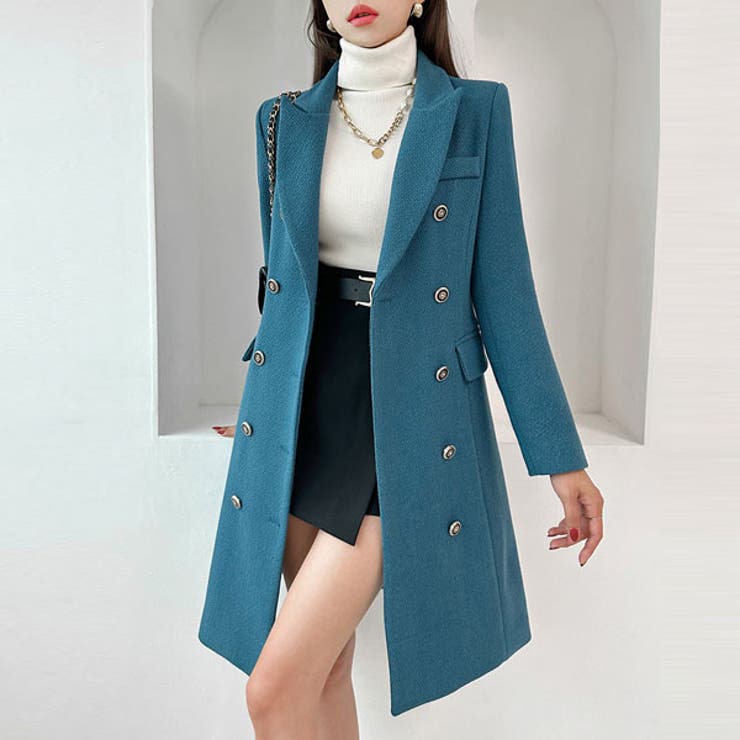 楽天市場】KawaiCat コート ワンピース レディース 長袖 ダブルボタン