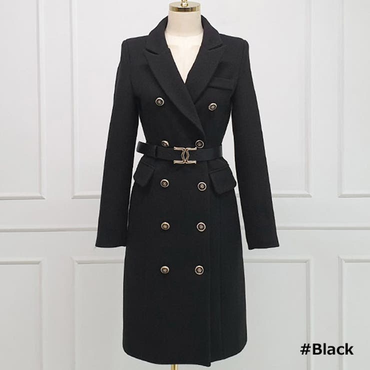 楽天市場】KawaiCat コート ワンピース レディース 長袖 ダブルボタン