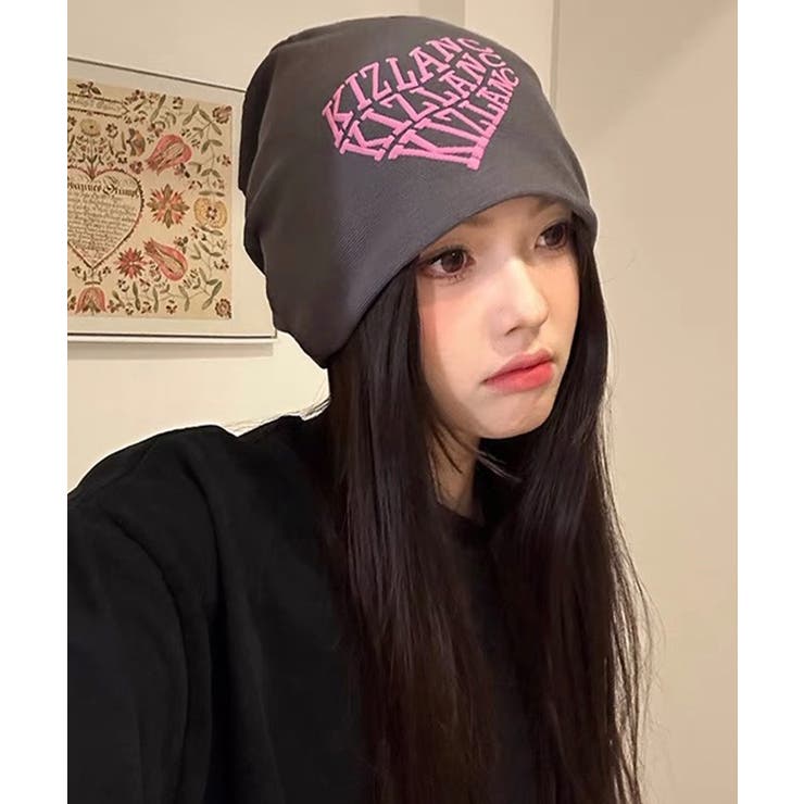 楽天市場】LOVERS 冬新作 英字ハート型 ビーニー キャップ ma ペイント