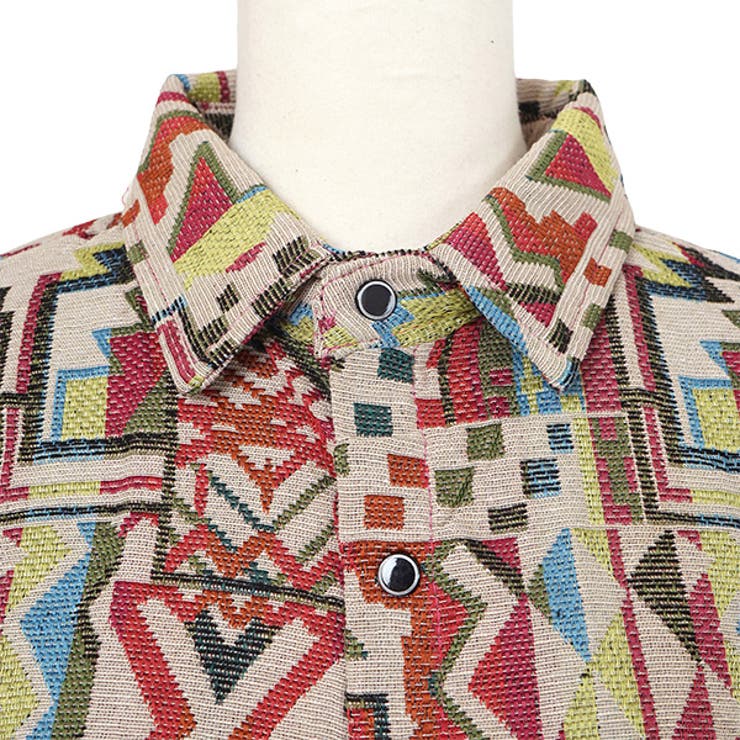 楽天市場】【10％OFFクーポン！配布中！】Decorative 柄シャツ ジャ