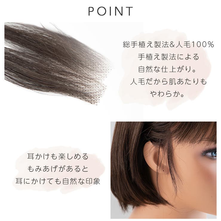 楽天市場】Brightlele 【人毛100％もみあげウィッグ 装着用シール付き