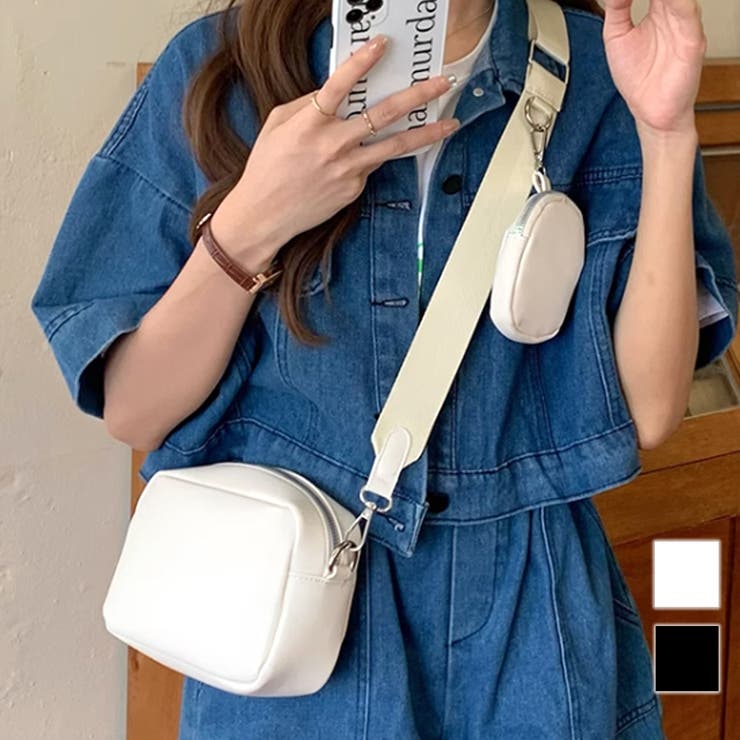 楽天市場】Dewlily ミニケース付きショルダーバッグ レディース 10代