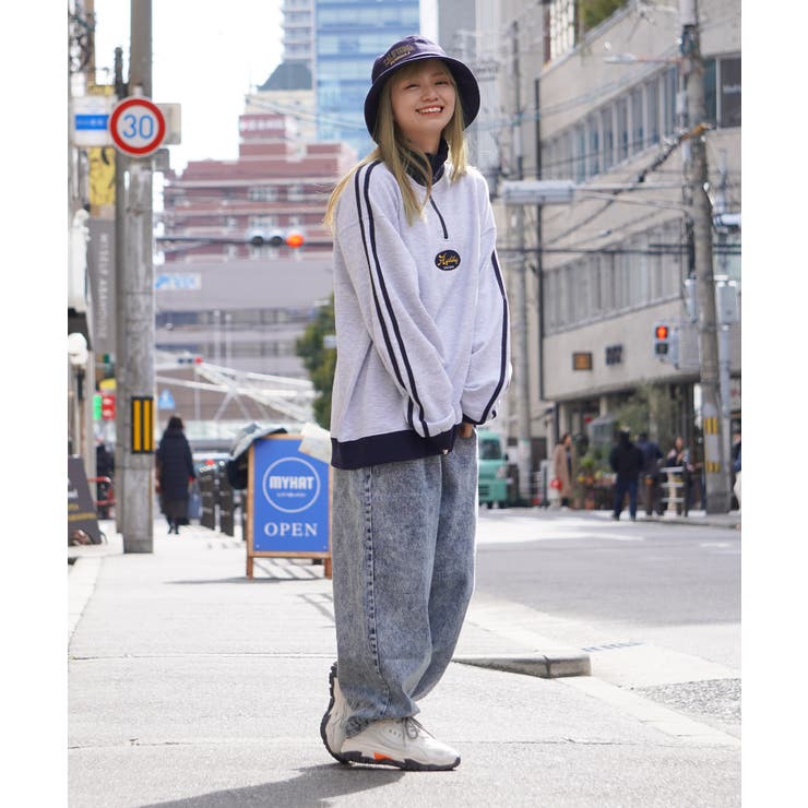 楽天市場】ONE 4 PREMIUM ワイドパンツ デニム バルーンパンツ