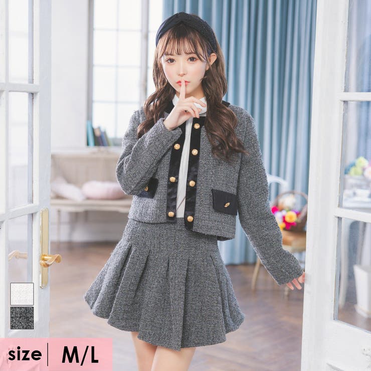 楽天市場】【10％OFFクーポン！配布中！】Tika ノーカラーツイード