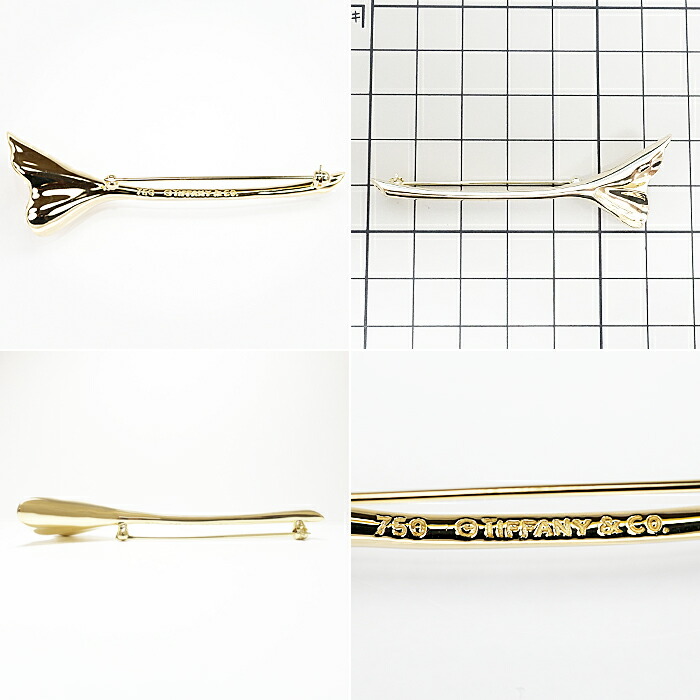 楽天市場】☆4/15 ティファニー ブローチ K18 イエローゴールド 葉
