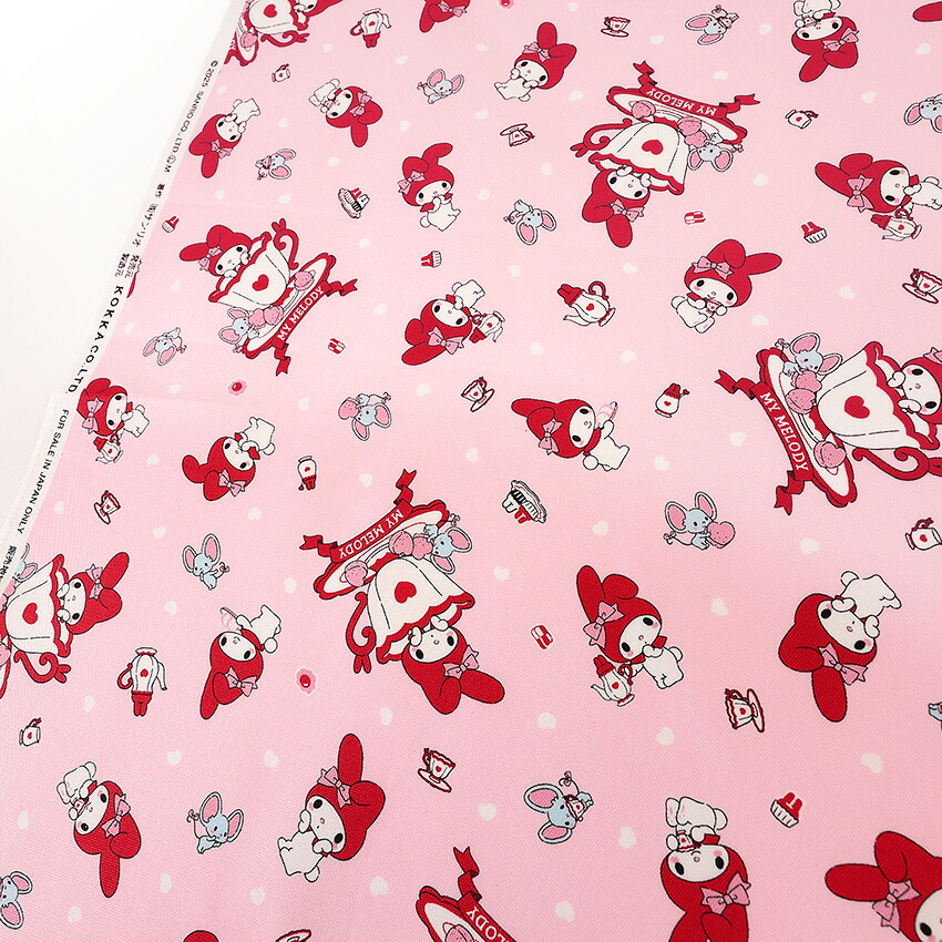 楽天市場】サンリオ マイメロディ ティー柄 オックス 50cm単位 | 切