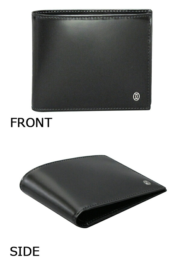 楽天市場】カルティエ 二つ折り財布小銭入れなし ブラック パシャ ドゥ