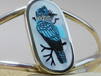 楽天市場】インディアンジュエリー・ズニ族 H,M. Coonsis作 青い鳥