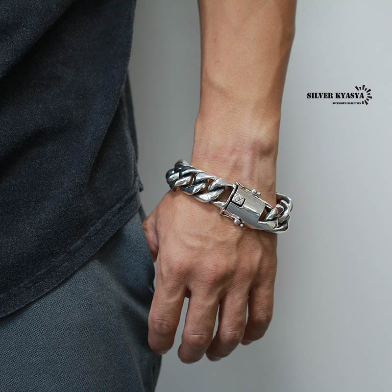 楽天市場】超重厚 シルバー925 喜平ブレスレット シルバー喜平チェーン