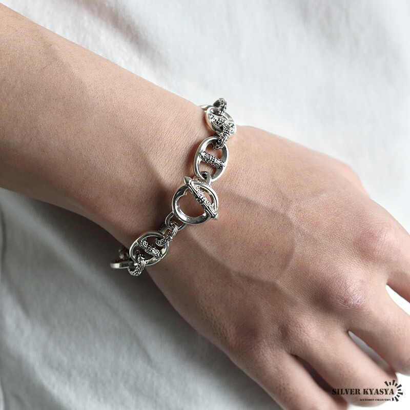 楽天市場】シルバー925 アンカーチェーンブレスレット マンテル