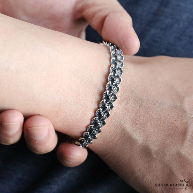 楽天市場】シルバー925 ドラゴンバングル 龍の鱗 燻 龍バングル 竜 辰