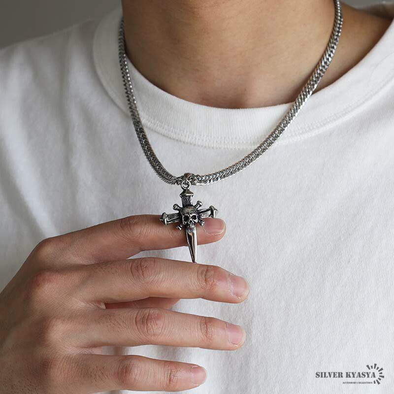 楽天市場】ステンレス クロスネックレス パイレーツネックレス