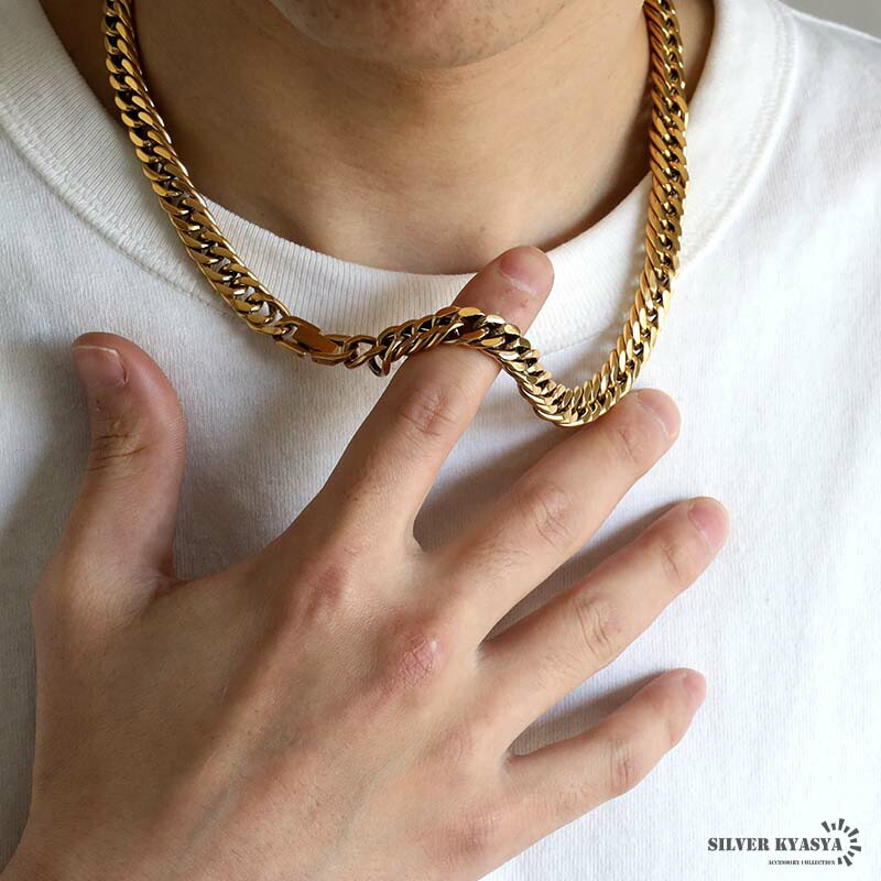 楽天市場】純チタン製 軽い ダブル喜平チェーンネックレス 喜平