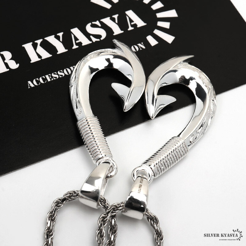 楽天市場】ペアネックレス 釣り針 ネックレス ペア シルバー925