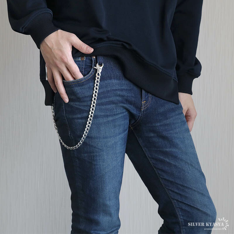 楽天市場】シルバー925 極太 ウォレットチェーン 喜平チェーン クロス