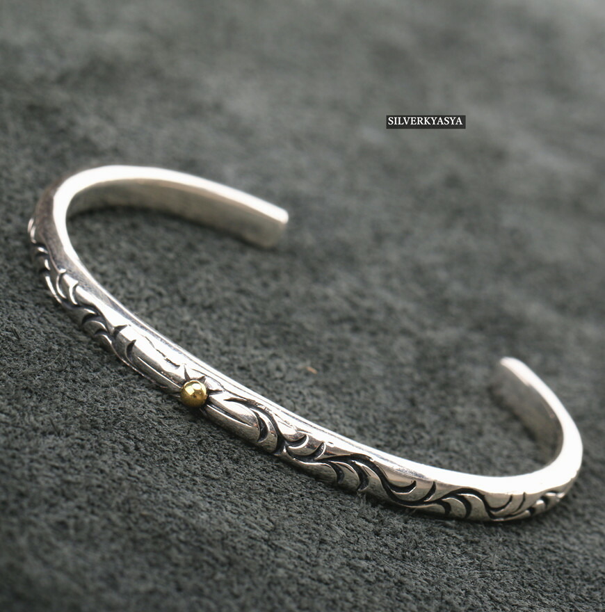 楽天市場】シルバー925 唐草 太陽神バングル 925 銀 アラベスク 唐草
