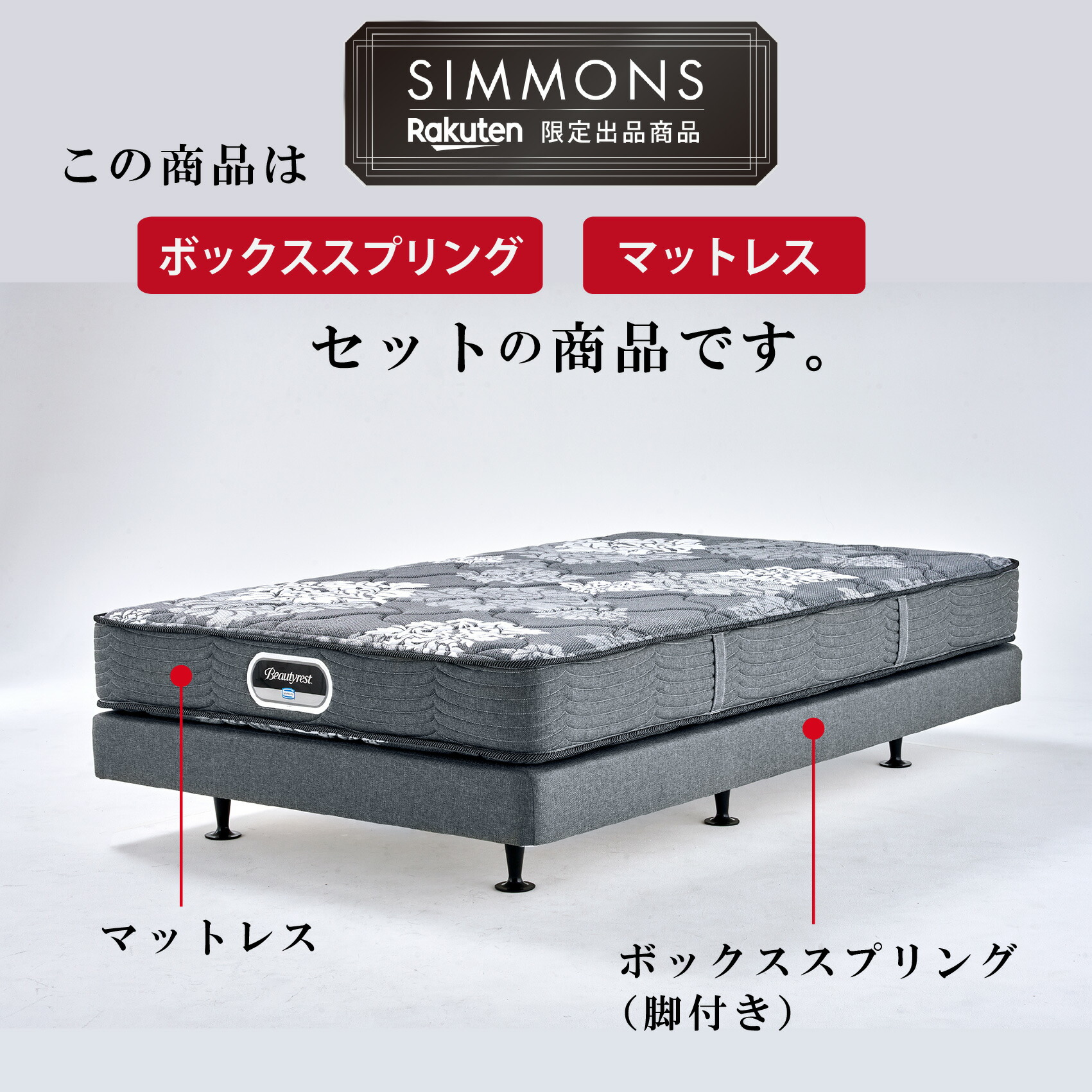楽天市場】【3/1限定1,000円OFF＋P3倍】ベッド 脚付き マットレス《3