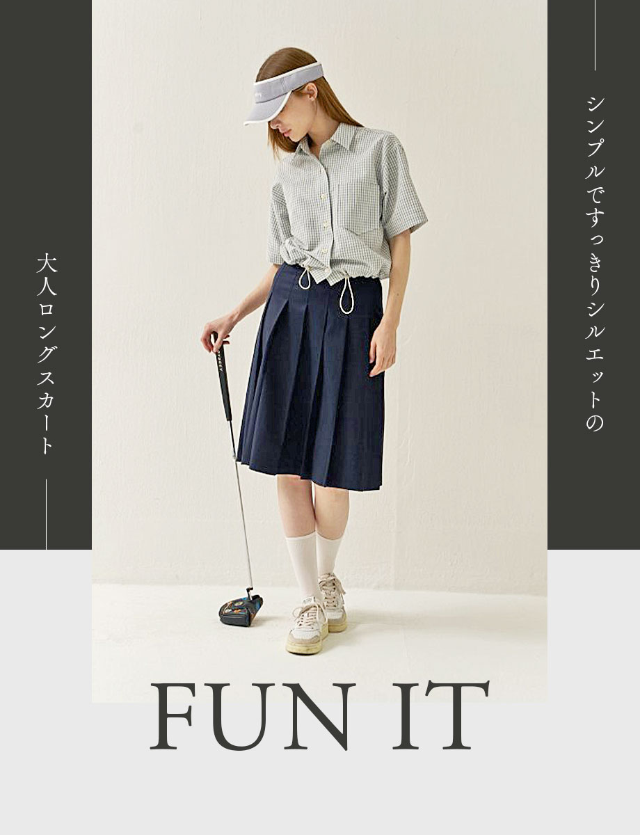 楽天市場】ゴルフ ウェア レディース スカート 丈長め 春 夏 秋 大きい