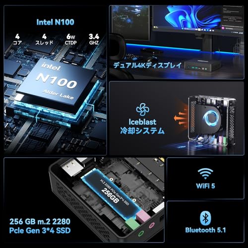 楽天市場】GEEKOM ミニpc n100 第12世代インテル Air12 Lite 4C/4T