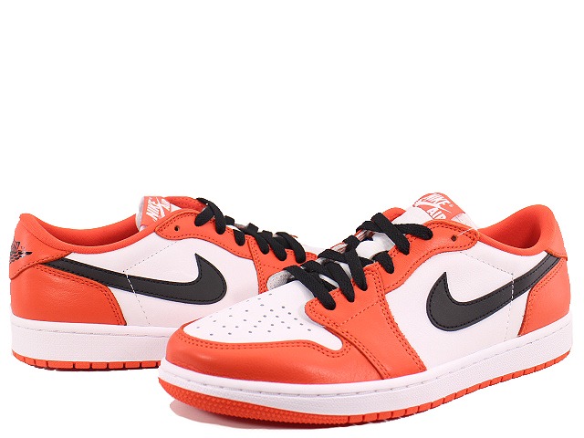 楽天市場】NIKE AIR JORDAN 1 RETRO LOW OG ORANGE/BLACK-WHITE CZ0790