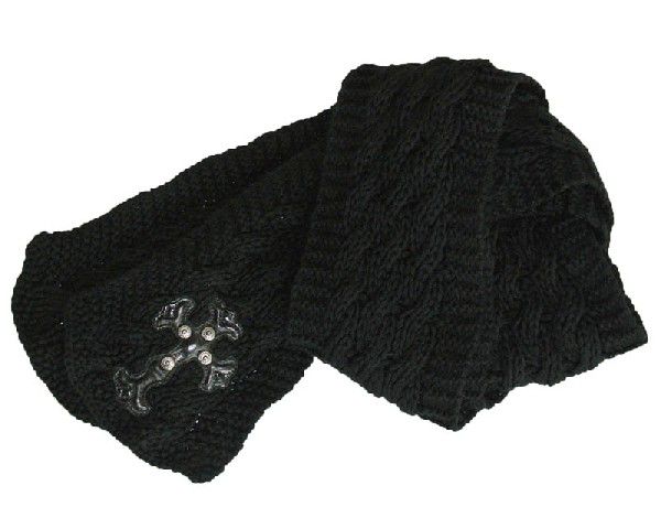 楽天市場】CHROME HEARTS MUFFLER クロムハーツ マフラー ブラック